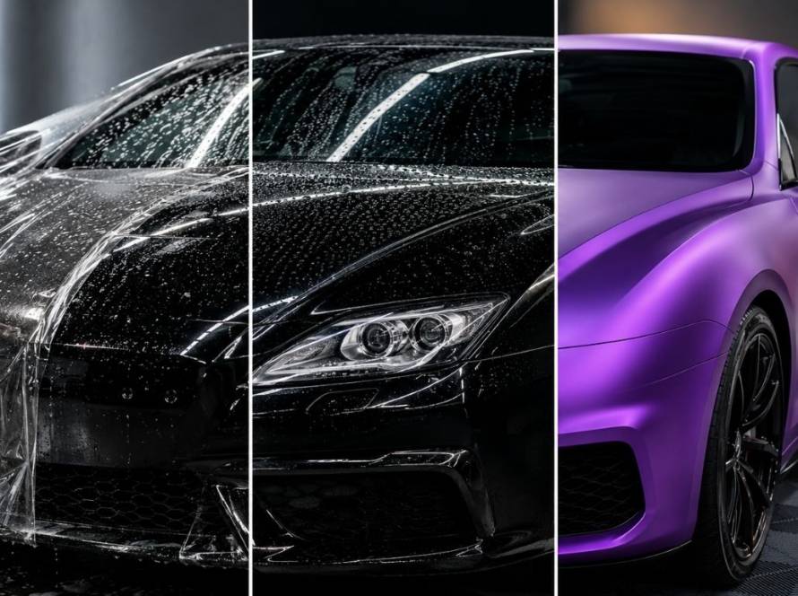 PPF vs Ceramic Coating vs Vinyl Wrap